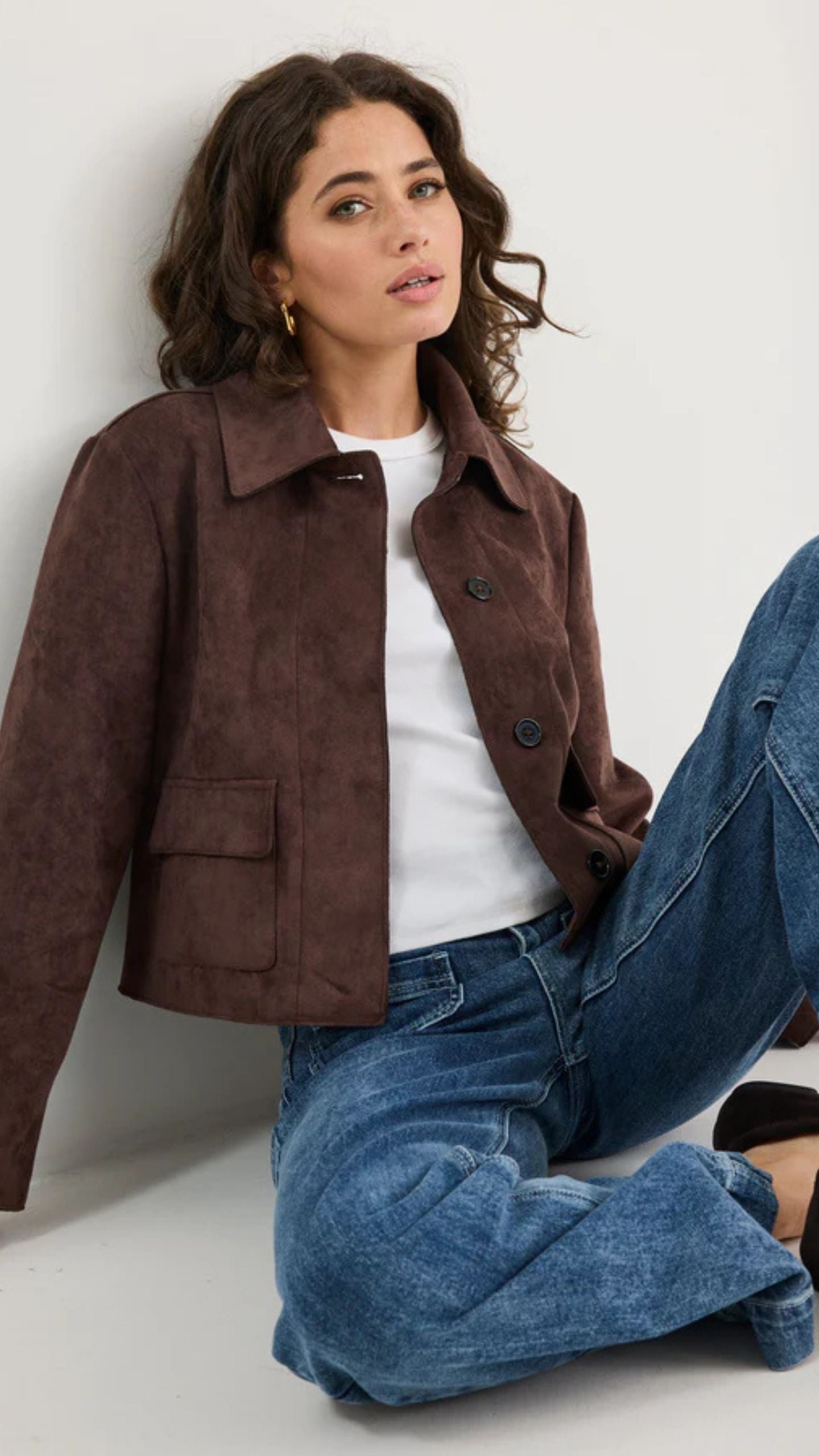 Exhibit Mock Suede Jacket