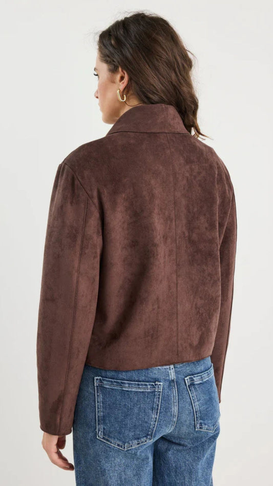 Exhibit Mock Suede Jacket