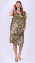 Fleur Pastel Linen Dress