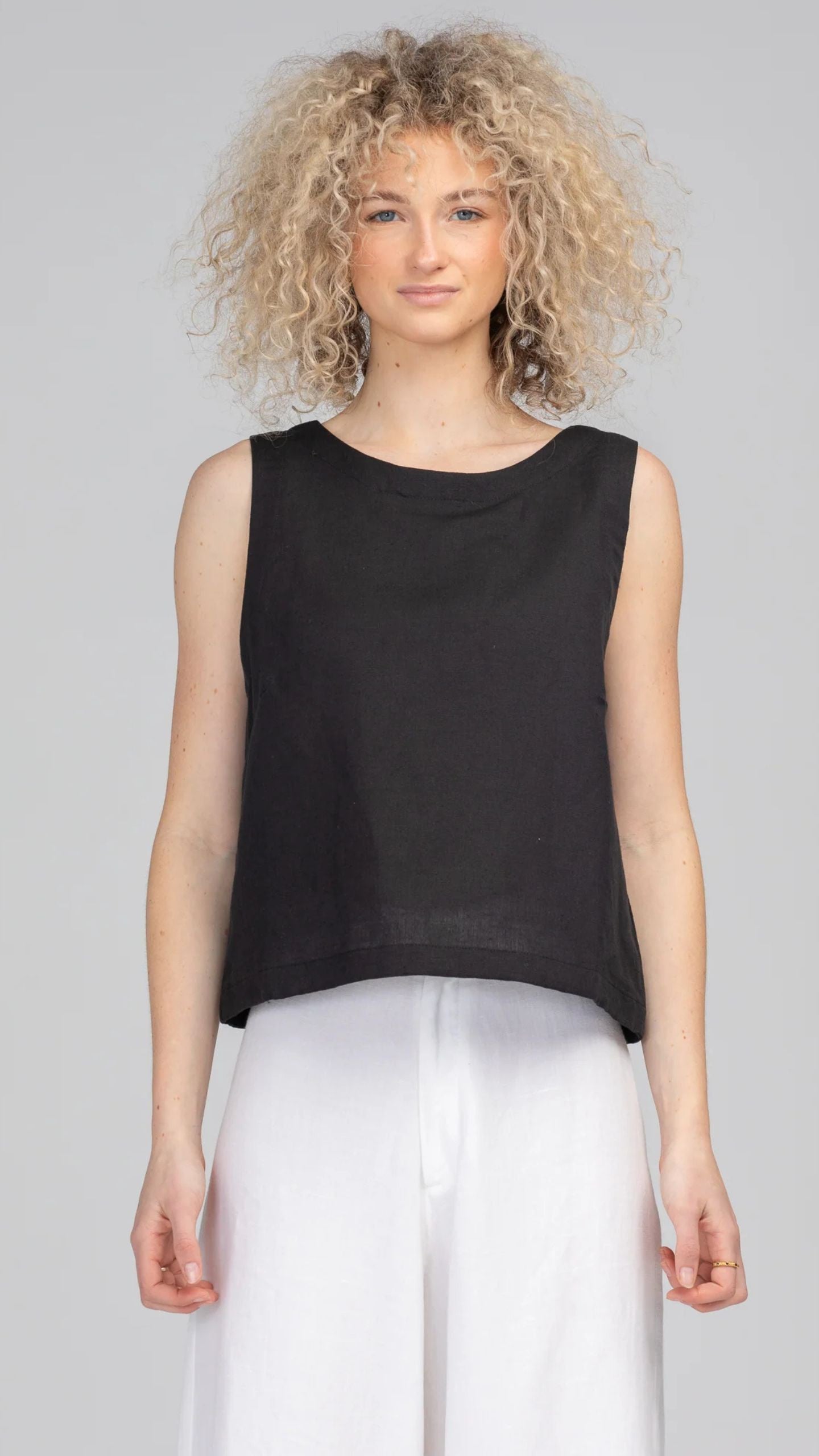 Rose Linen Top