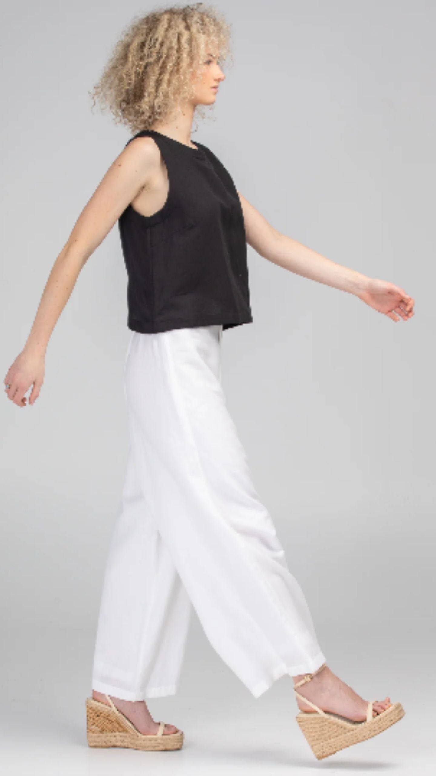 Rose Linen Top