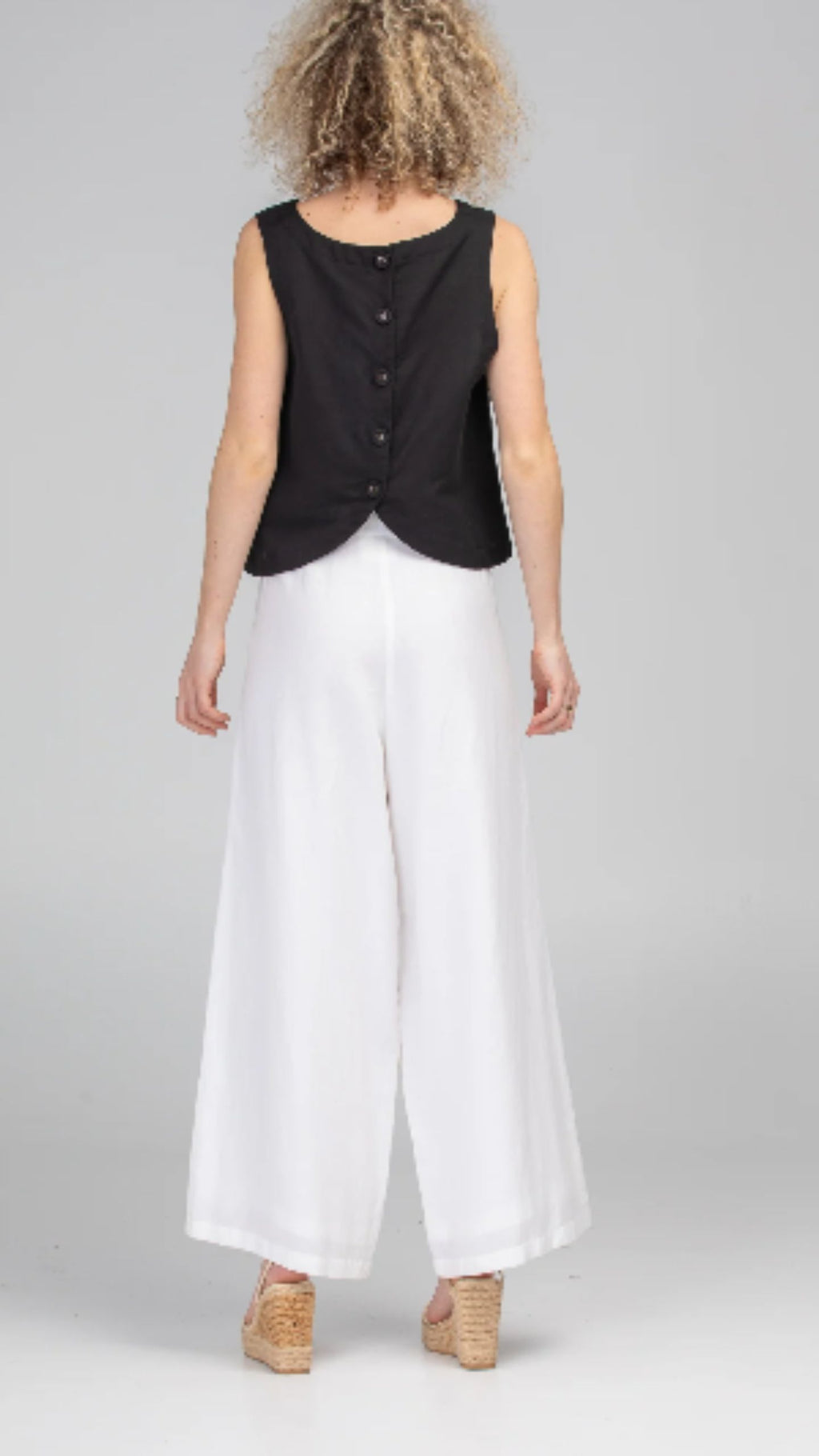 Rose Linen Top