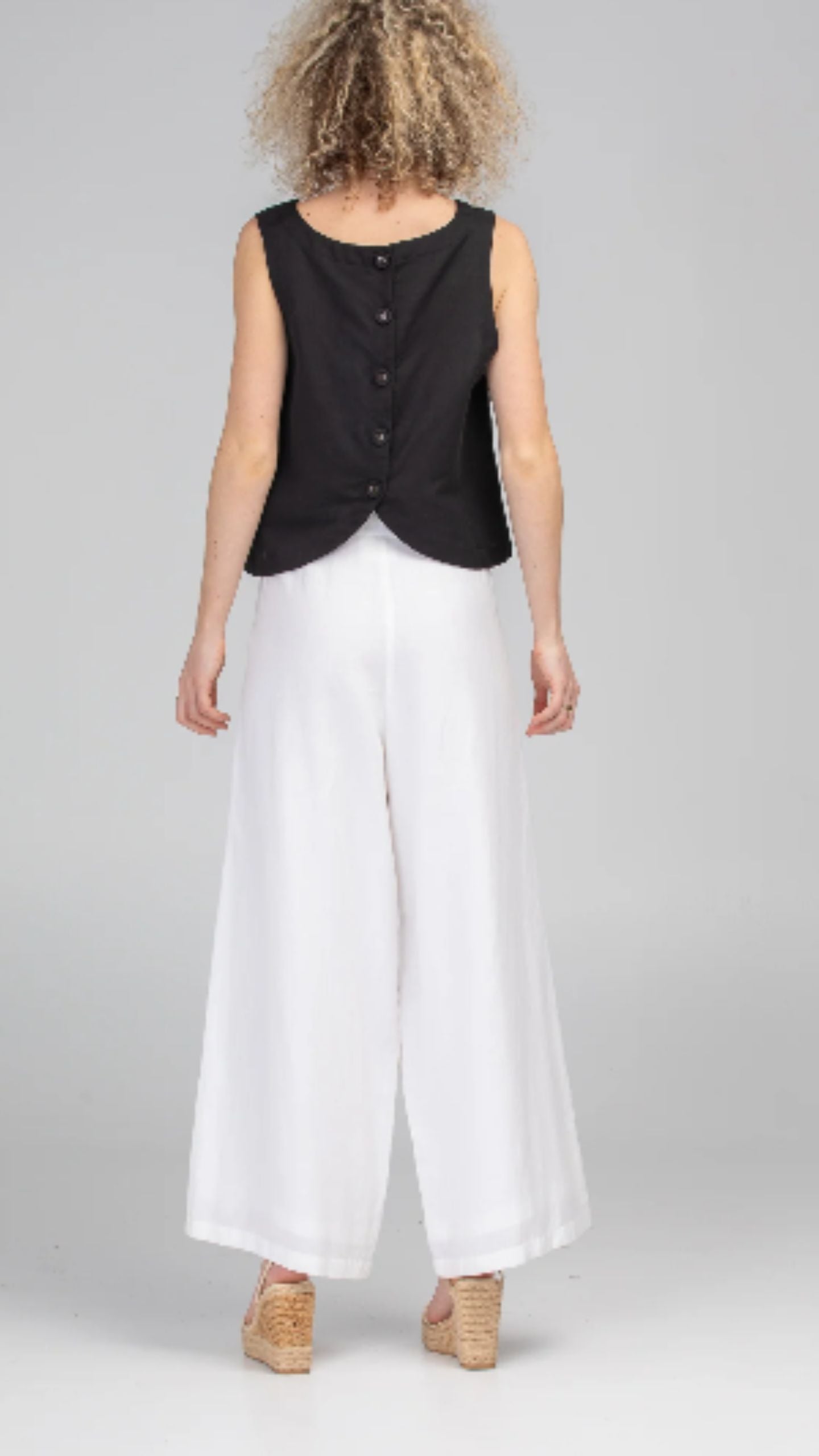 Rose Linen Top