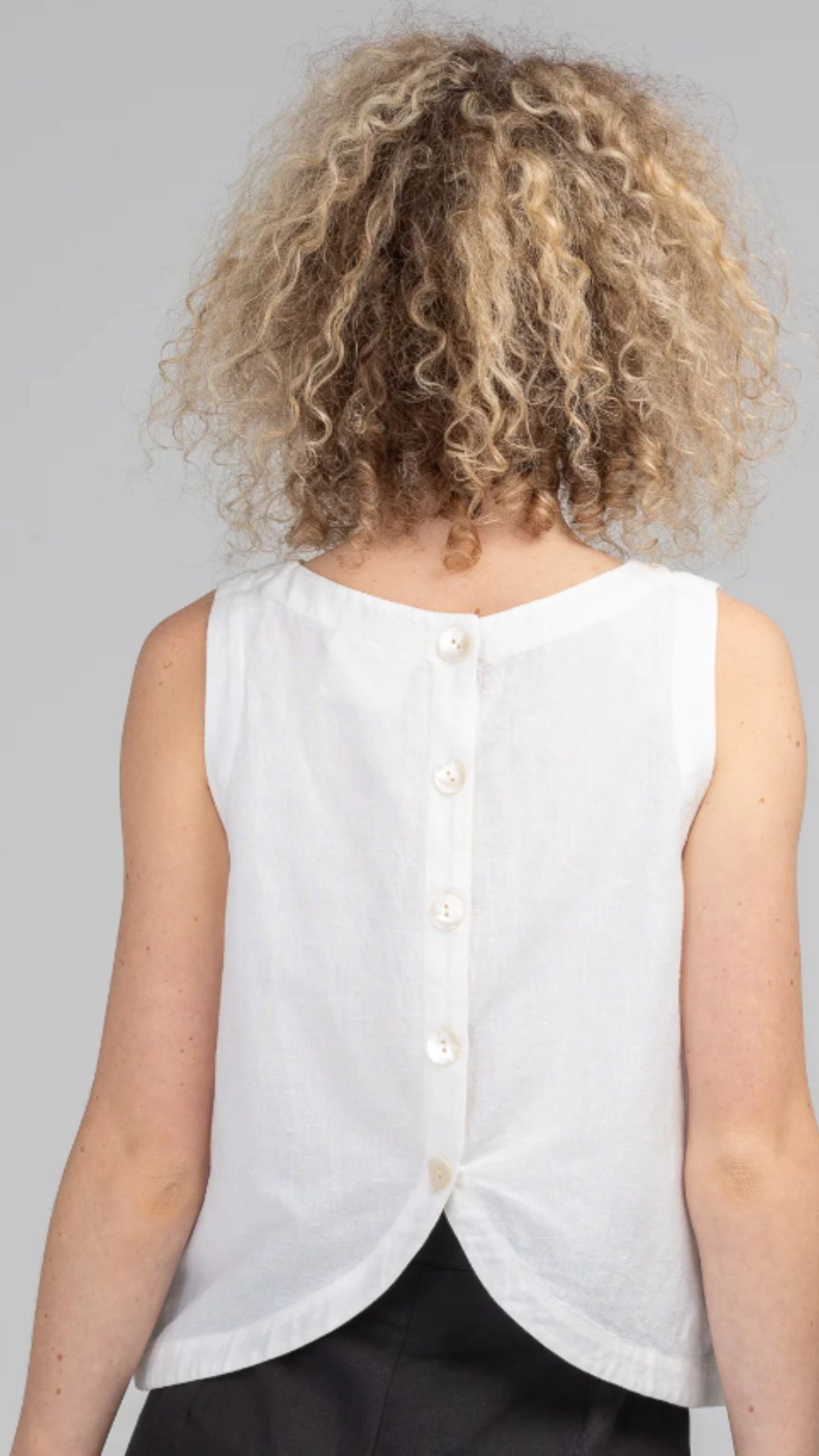 Rose Linen Top