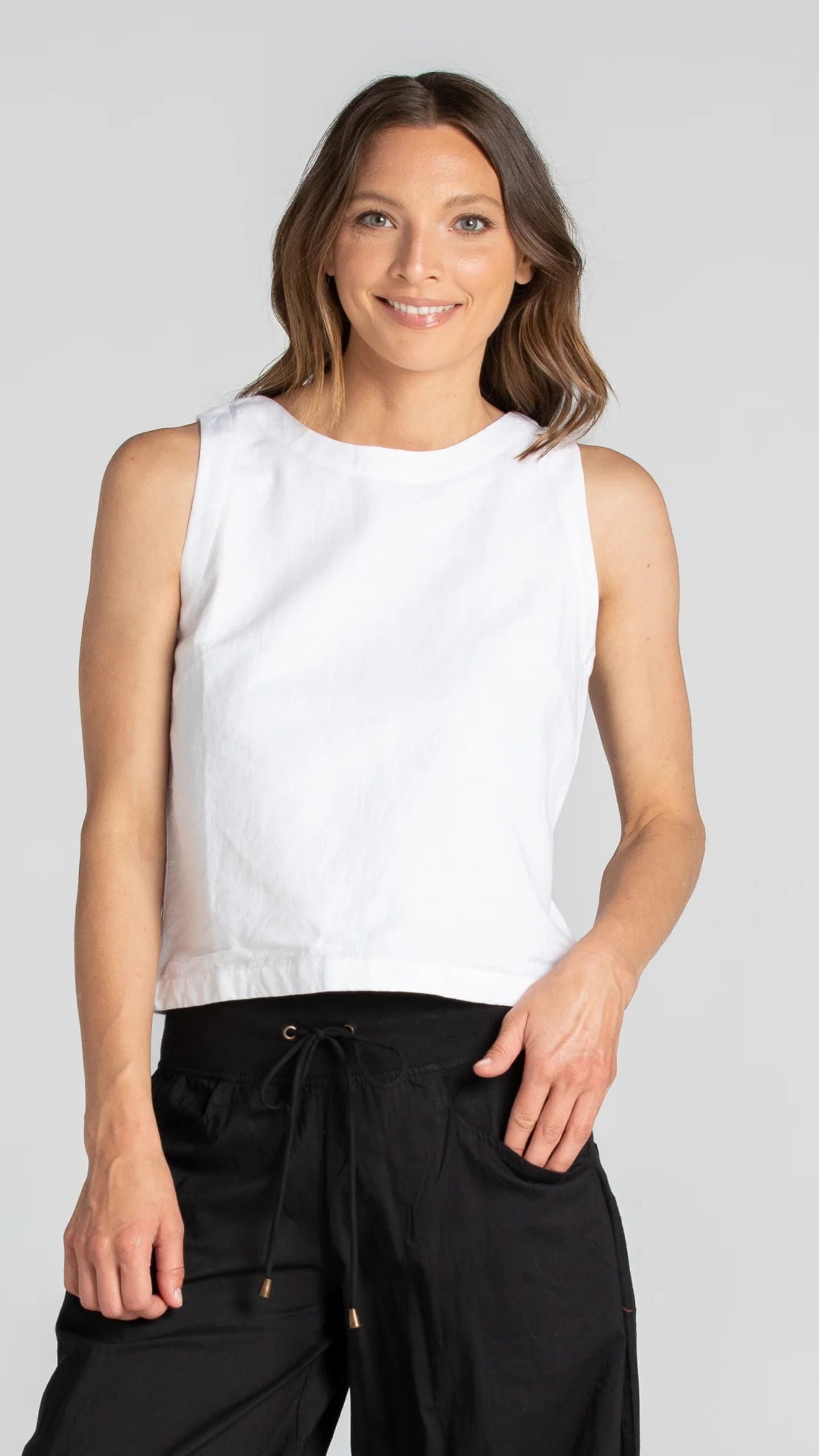 Rose Linen Top