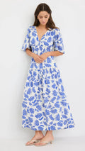 Lotus Flutter Tiered Maxi Dress