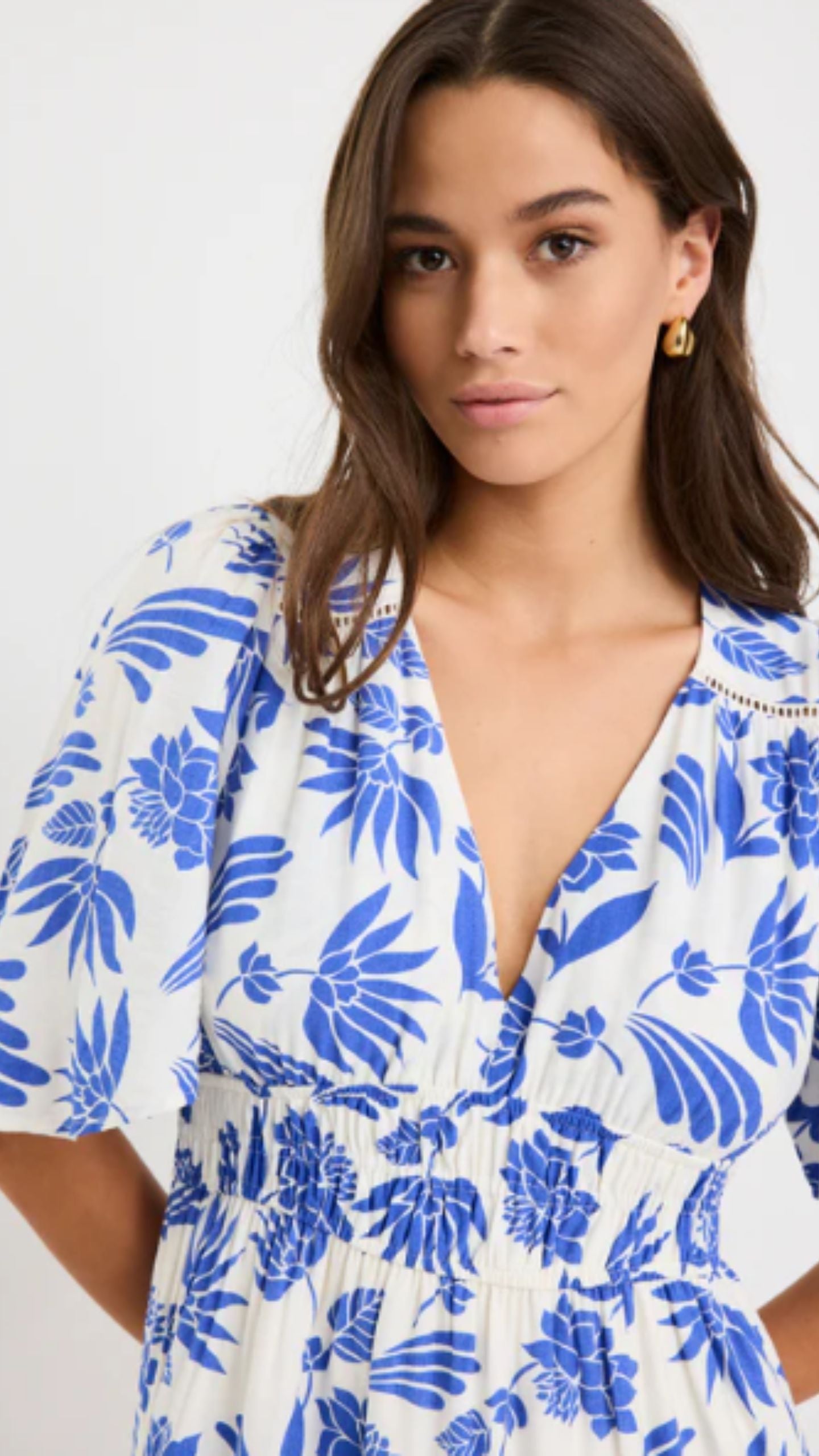 Lotus Flutter Tiered Maxi Dress