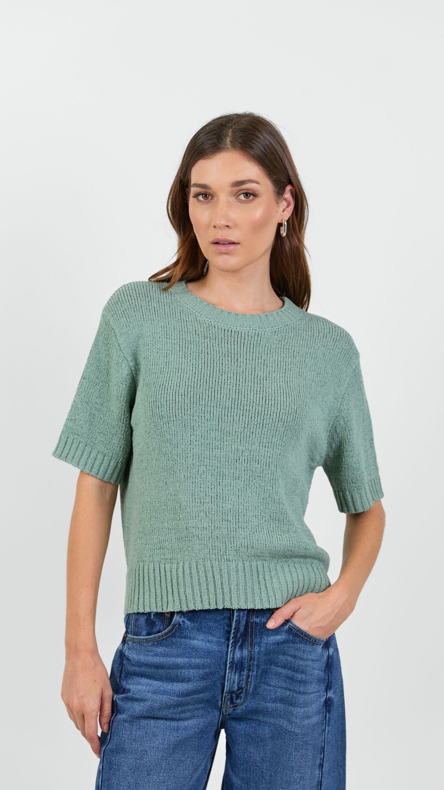 Loveable Tape Yarn Knit Tee