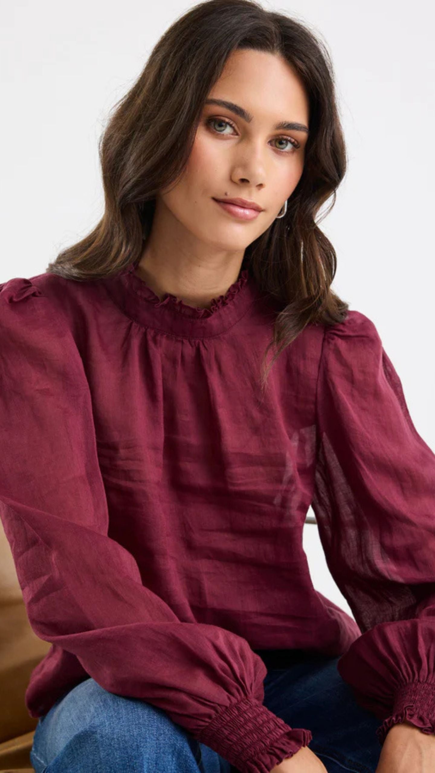 Poet High Neck Blouse