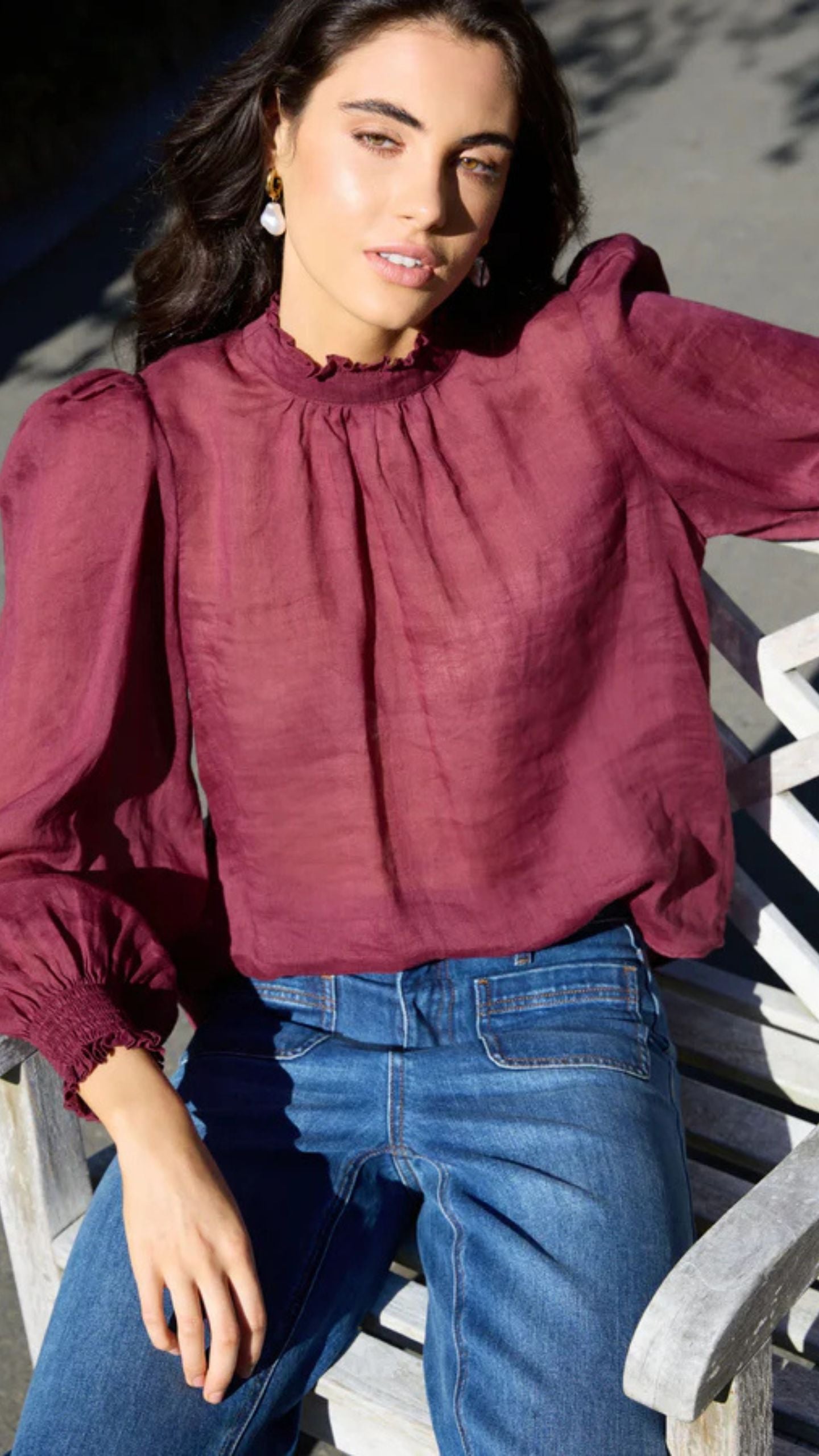 Poet High Neck Blouse