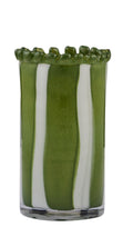 Pettine Glass Vase 12.5x23.5cm Green