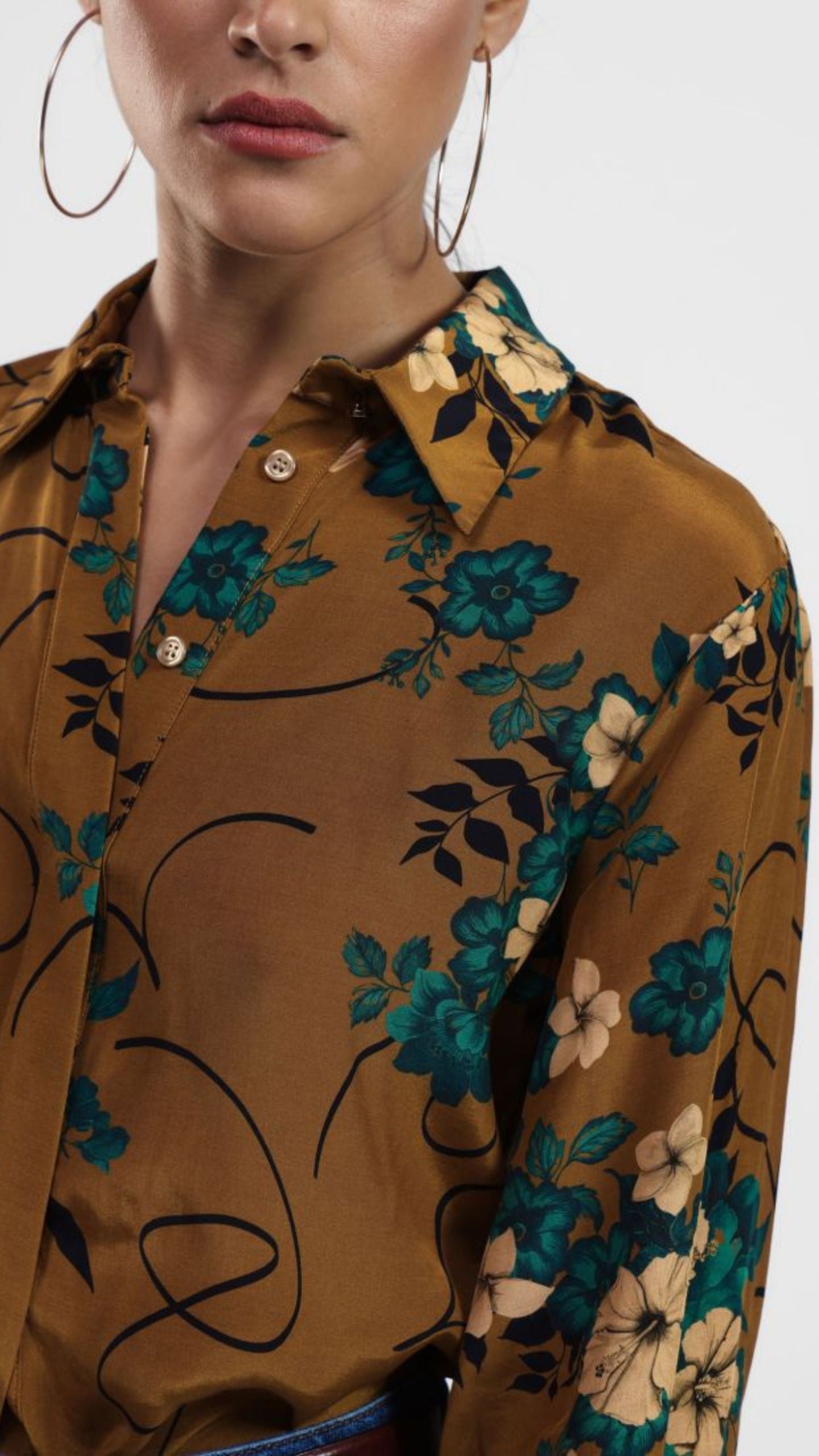 Ocra Floral Shirt
