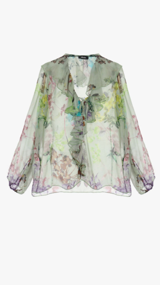 Frill Neck Blouse
