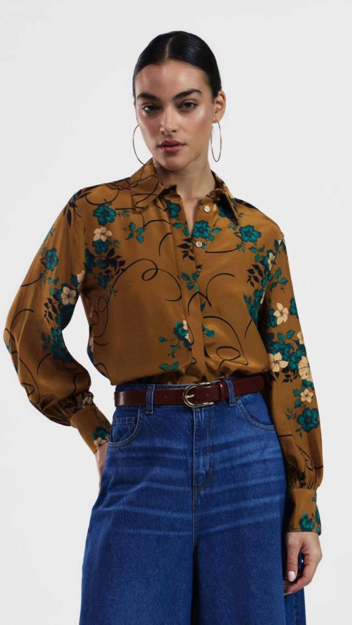 Ocra Floral Shirt