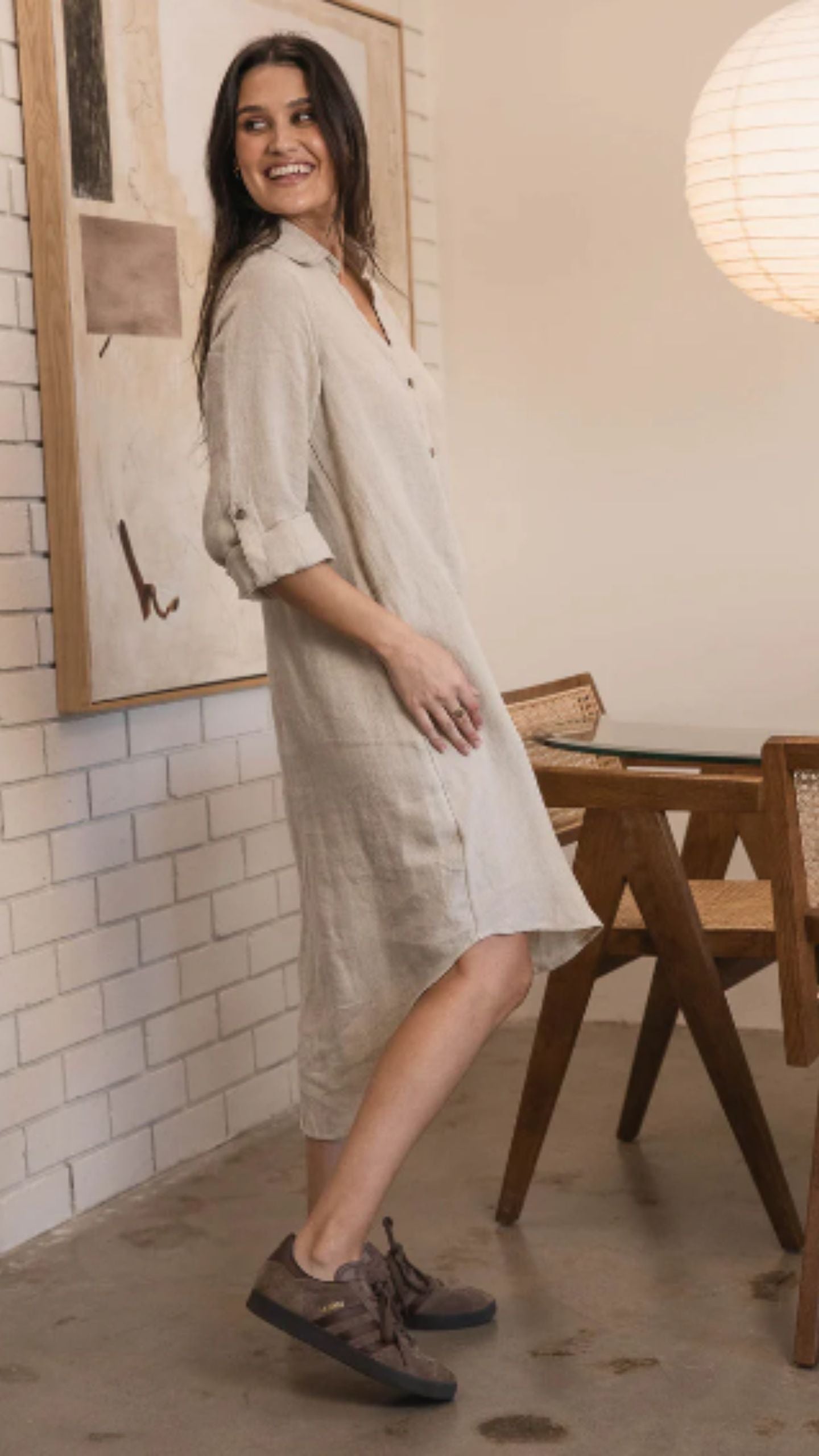 Fundamental Linen Shirt Dress