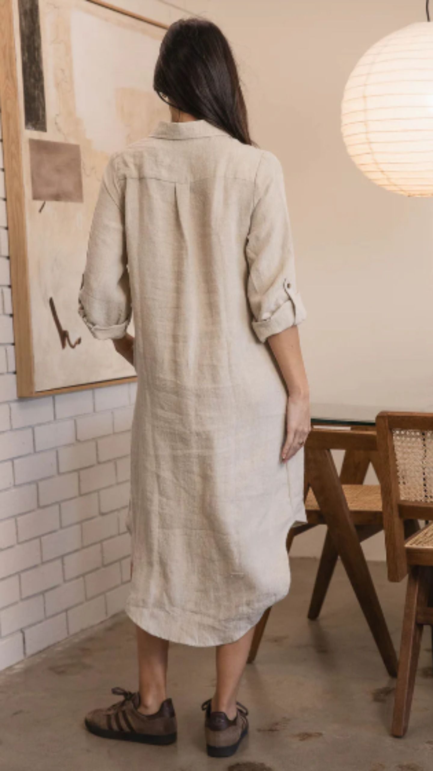 Fundamental Linen Shirt Dress
