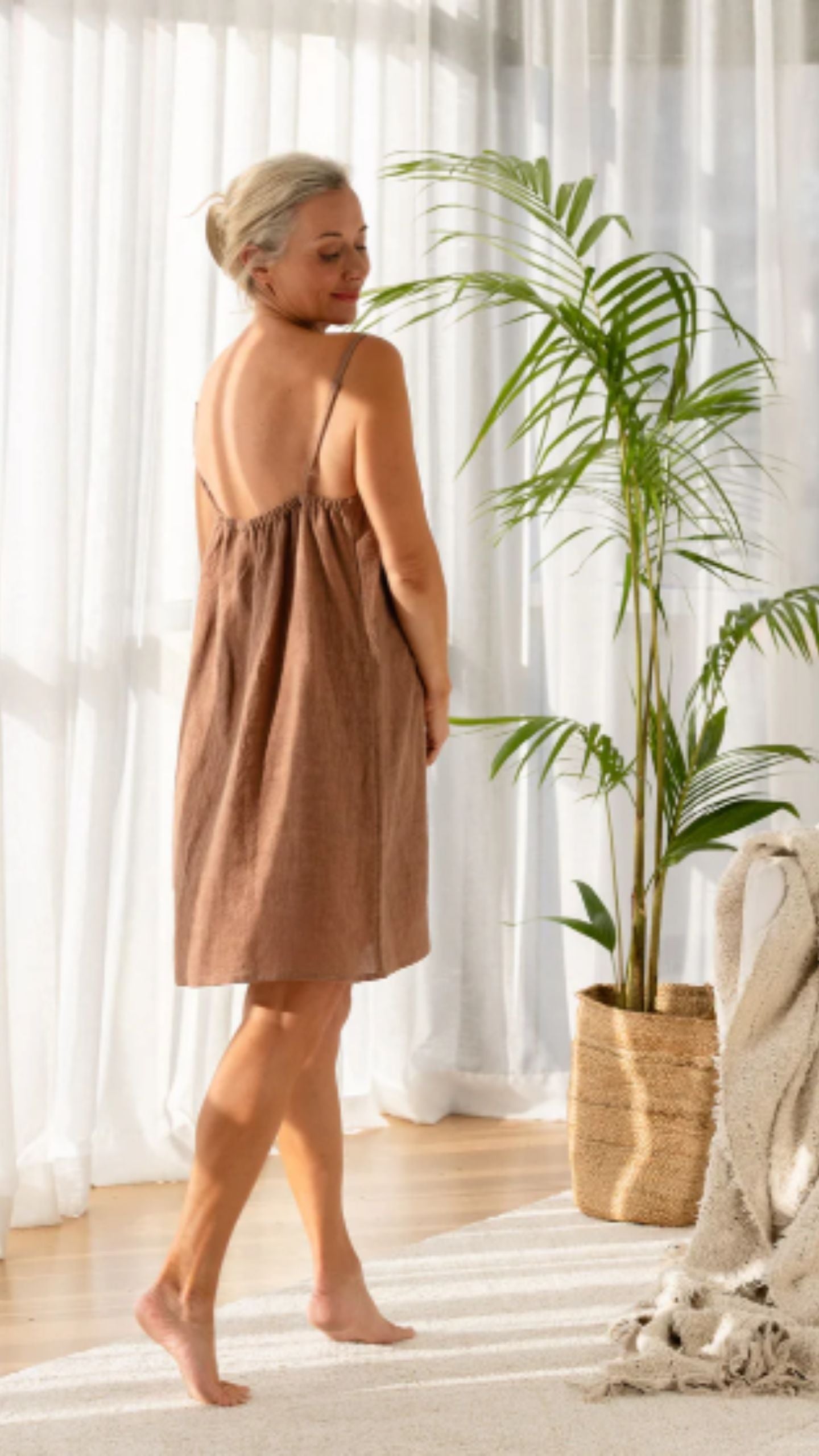 Fundamental Linen Slip Dress