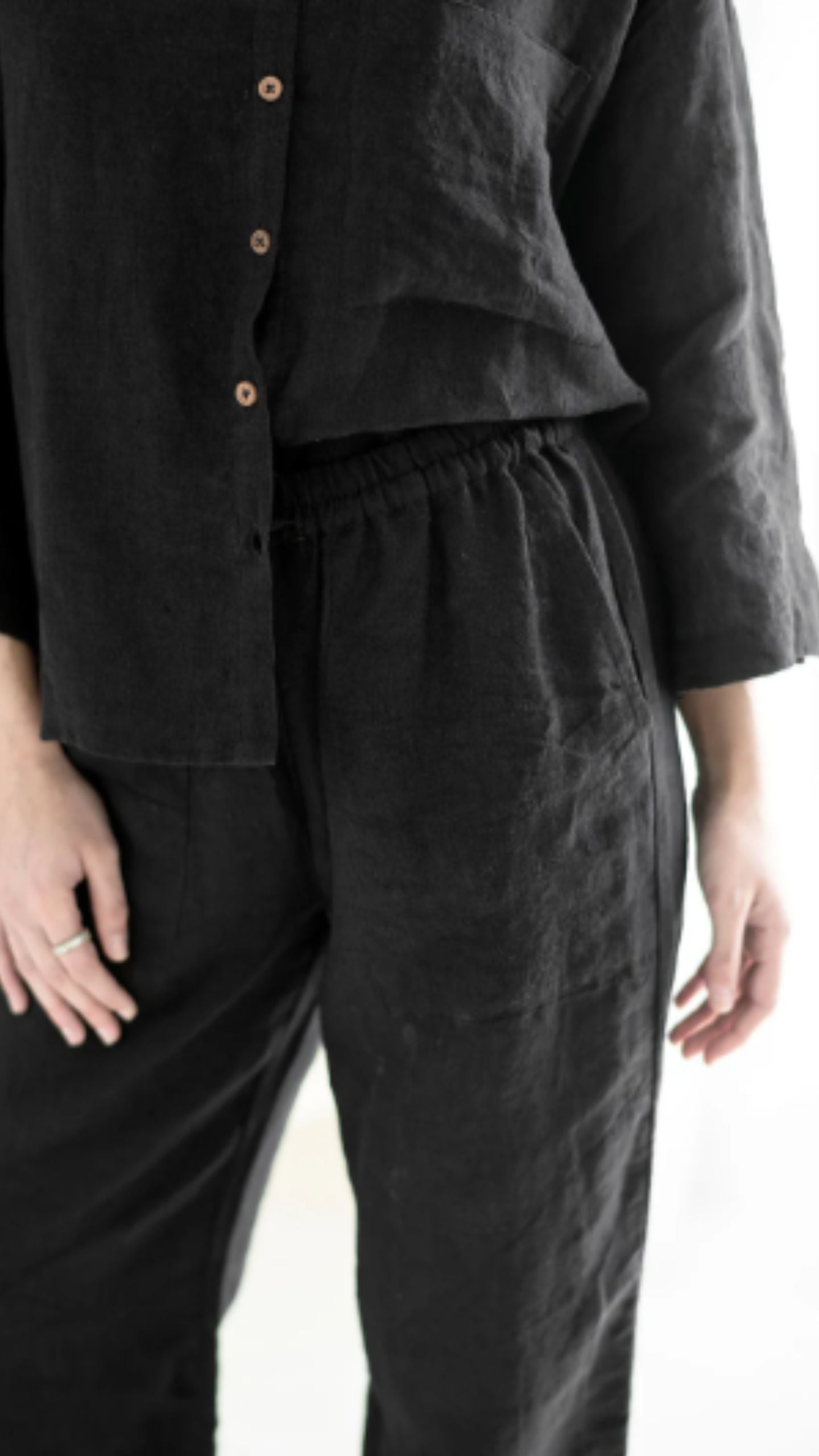 Fundamental Wide Leg Linen Pant