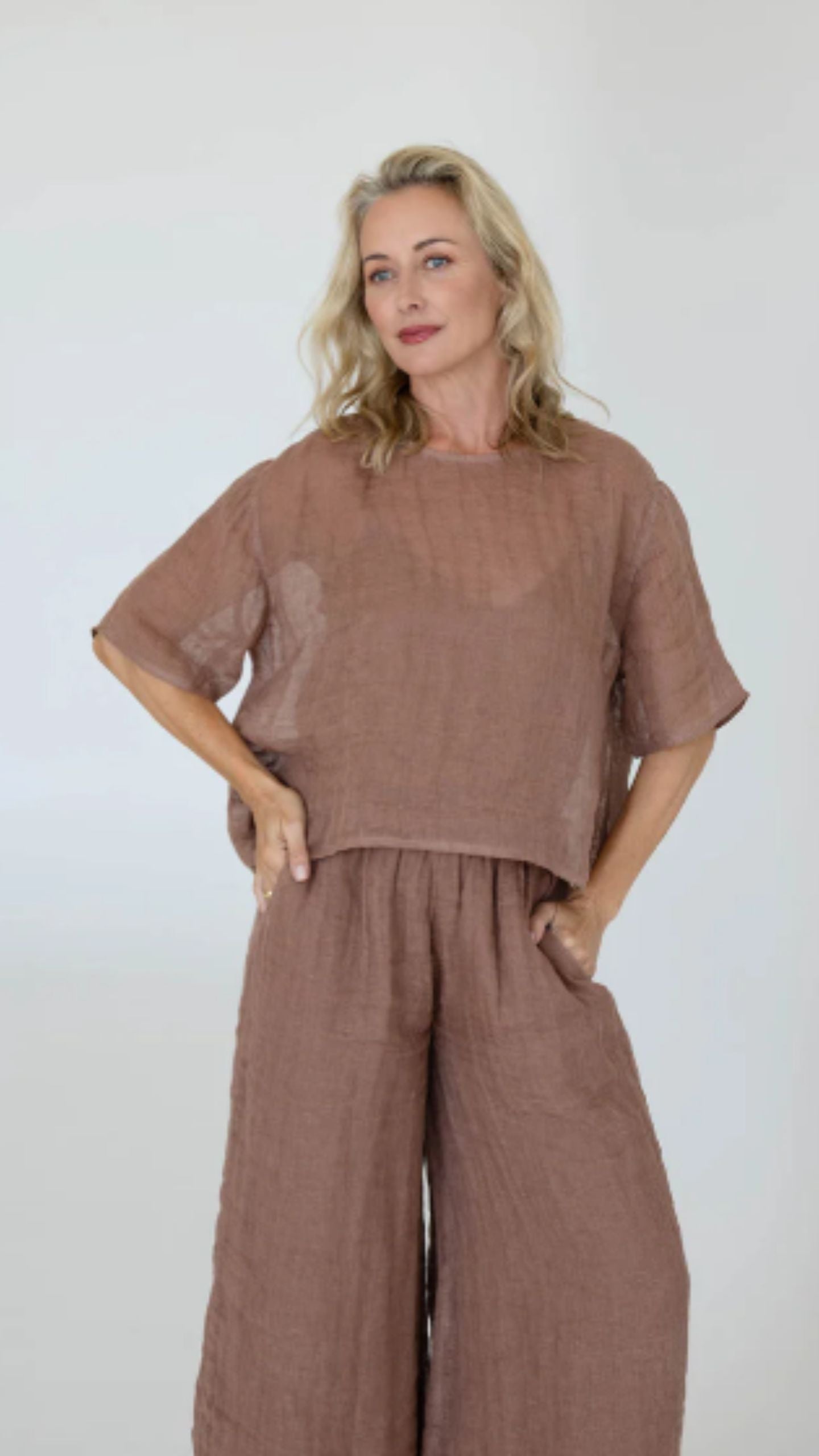 Olivia Linen Top