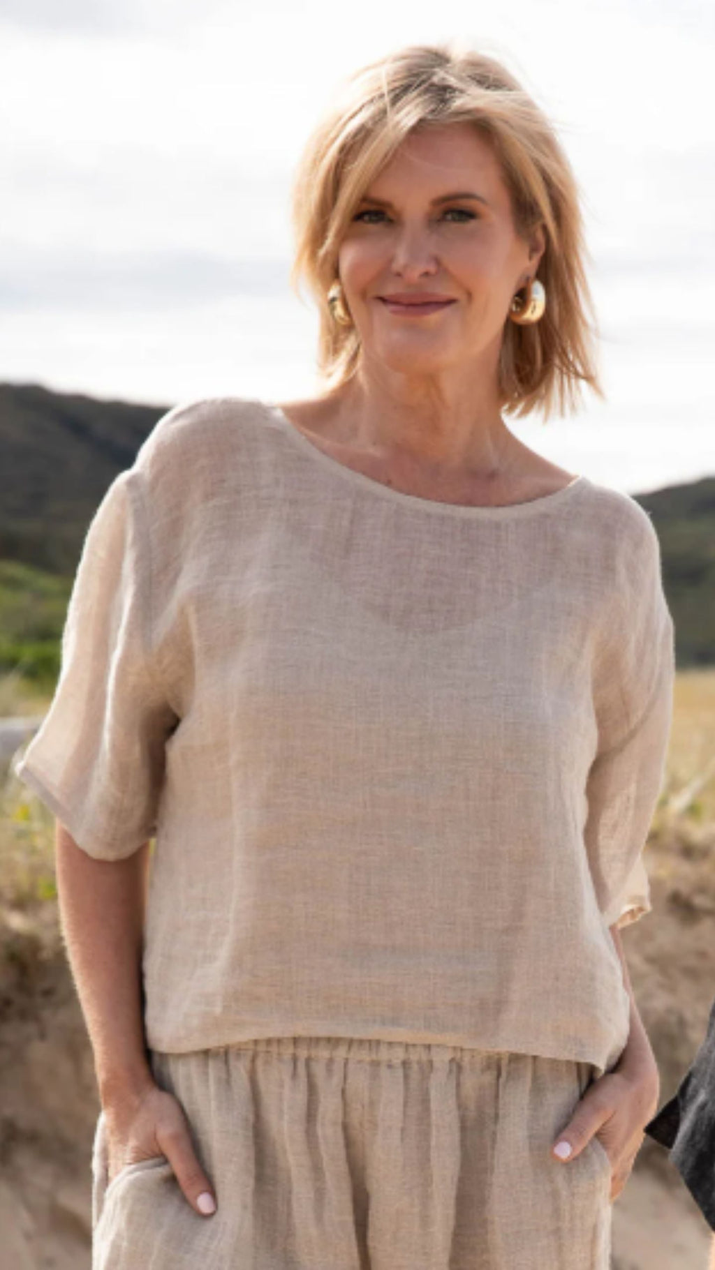 Olivia Linen Top