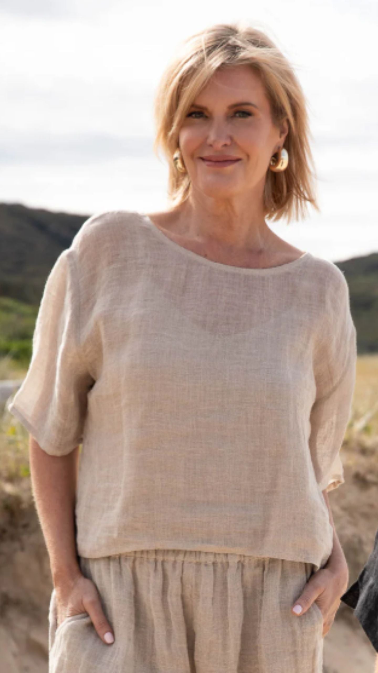 Olivia Linen Top