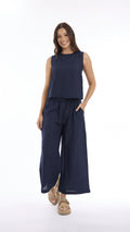 Solid Wide Leg Pant