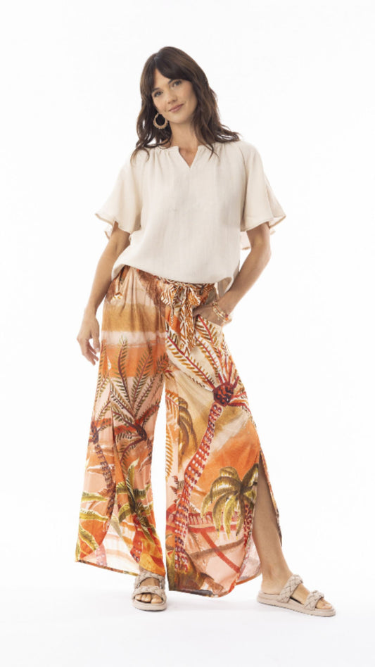 Wide Leg Rayon Pant