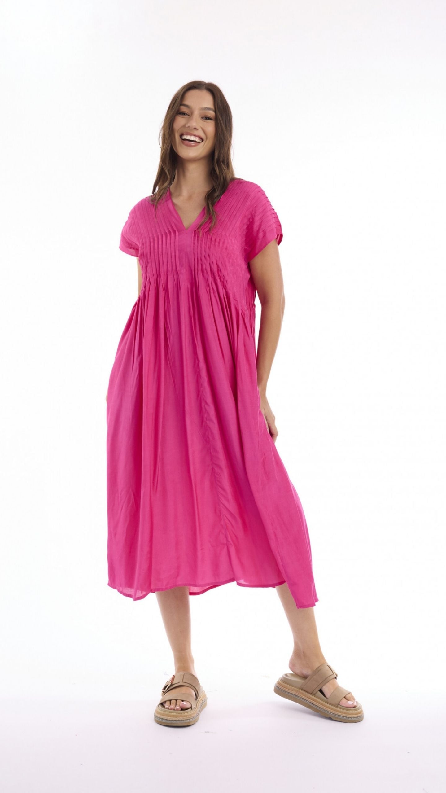 Lux Pleated Dress