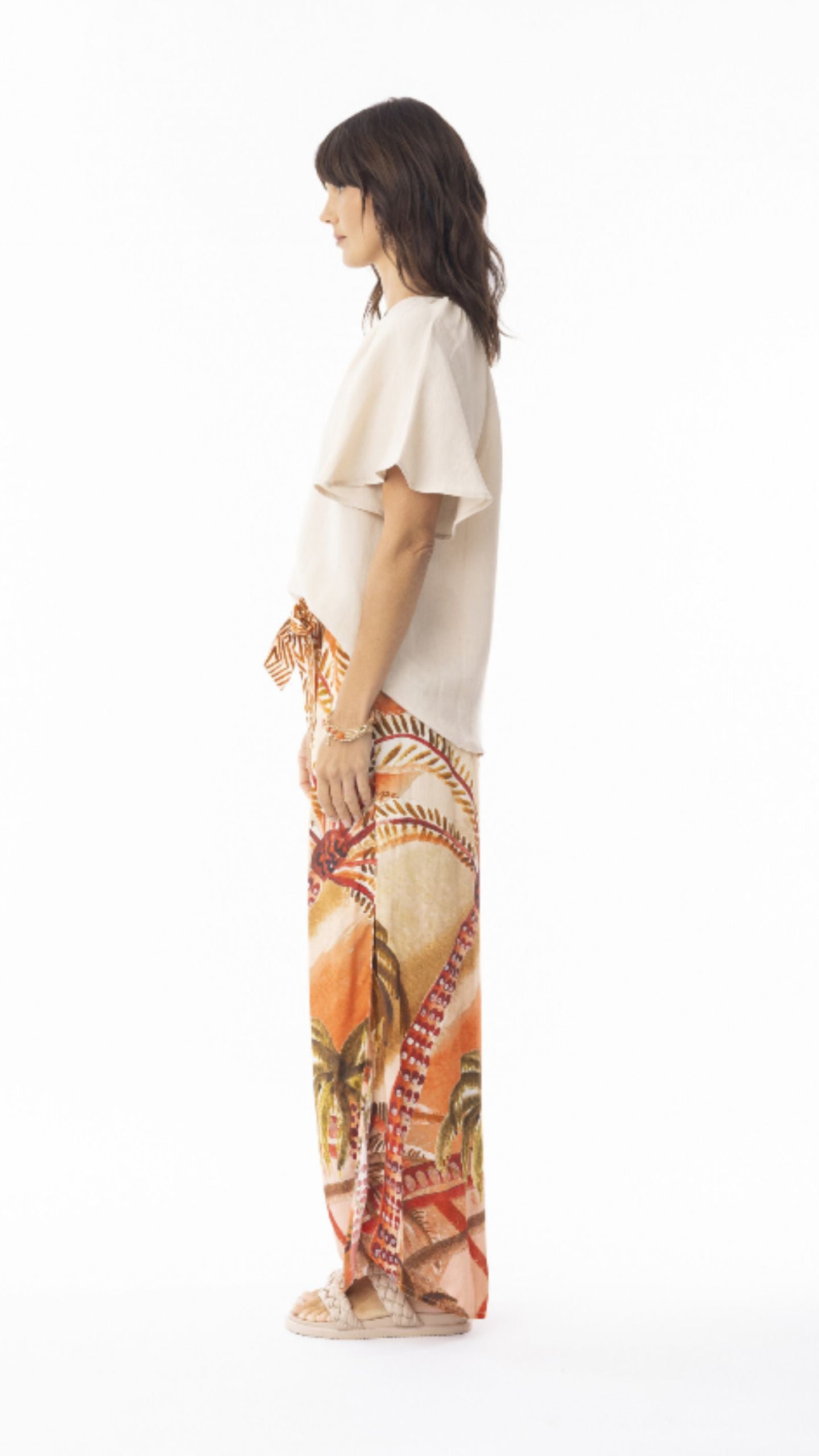 Wide Leg Rayon Pant