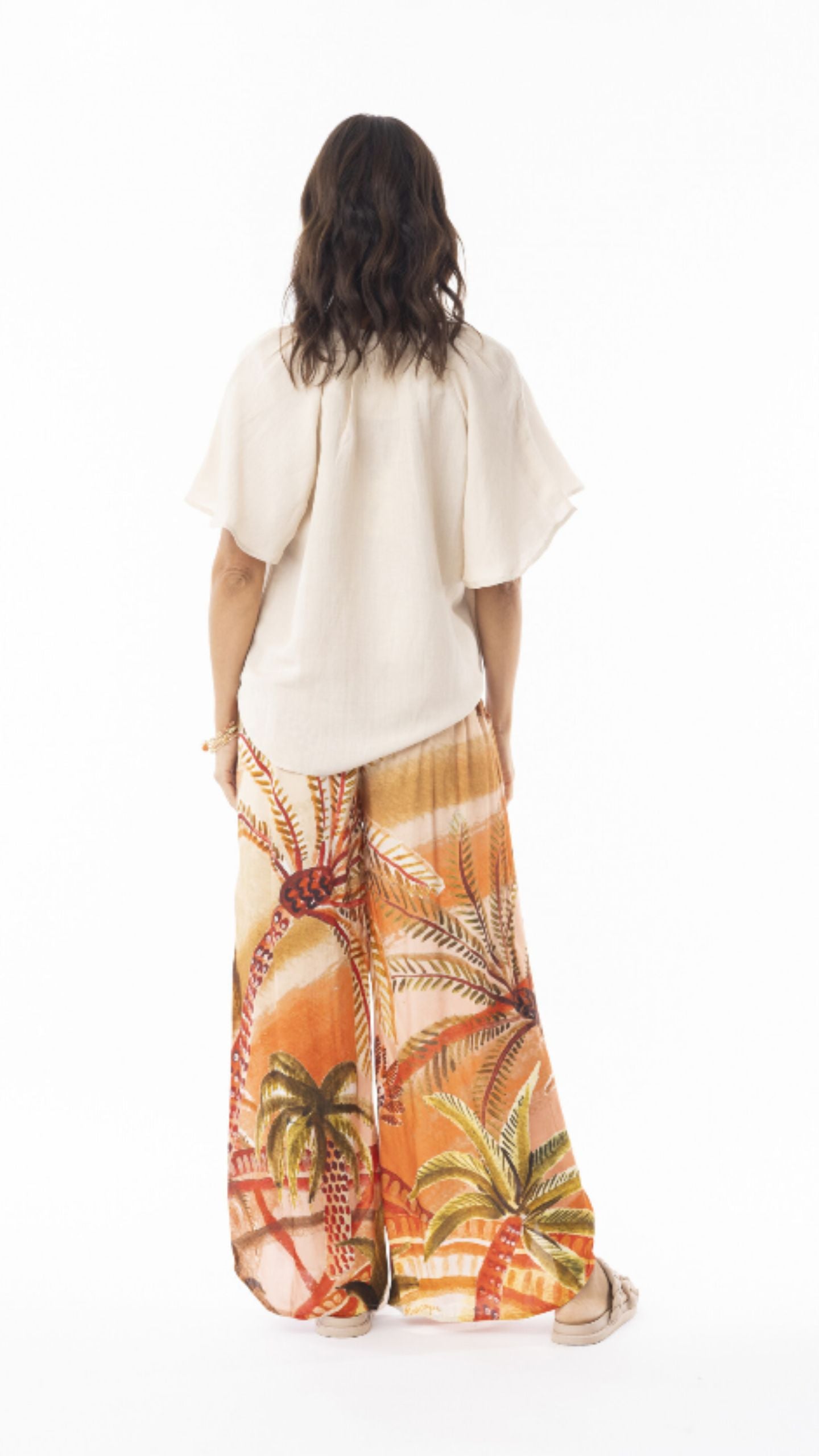 Wide Leg Rayon Pant