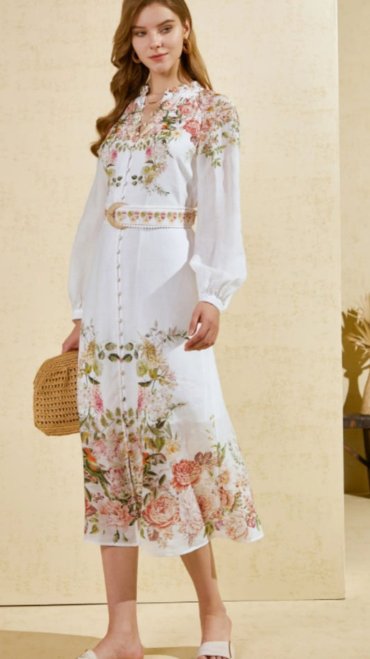 Heather Printed Dress