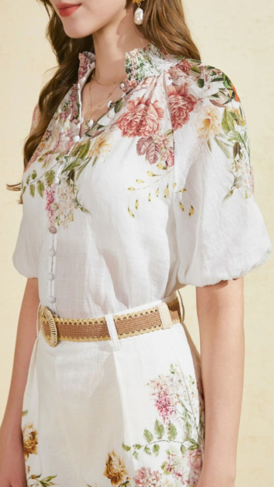 Nathan Printed Blouse