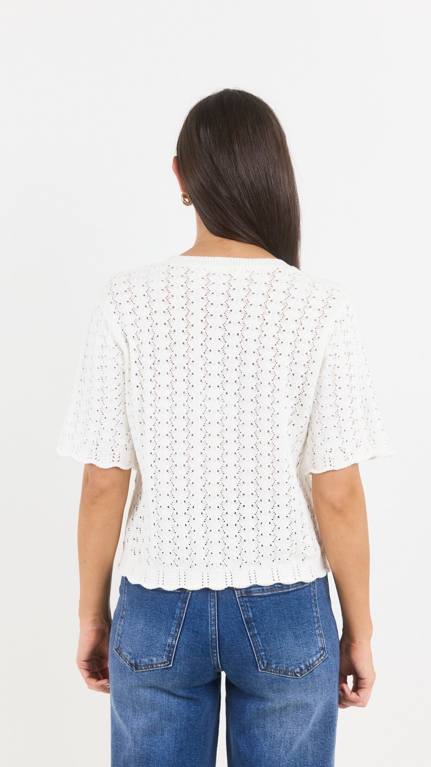 Dainty Lace Knit Tee