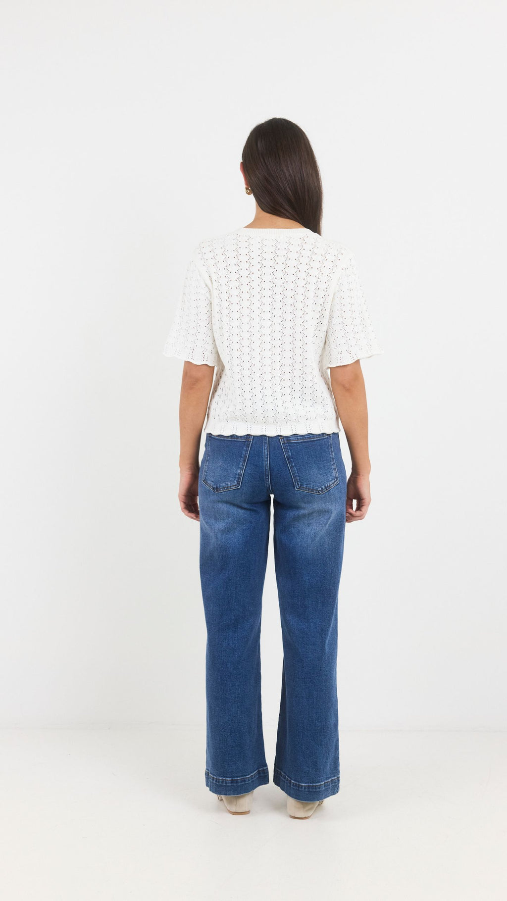 Dainty Lace Knit Tee