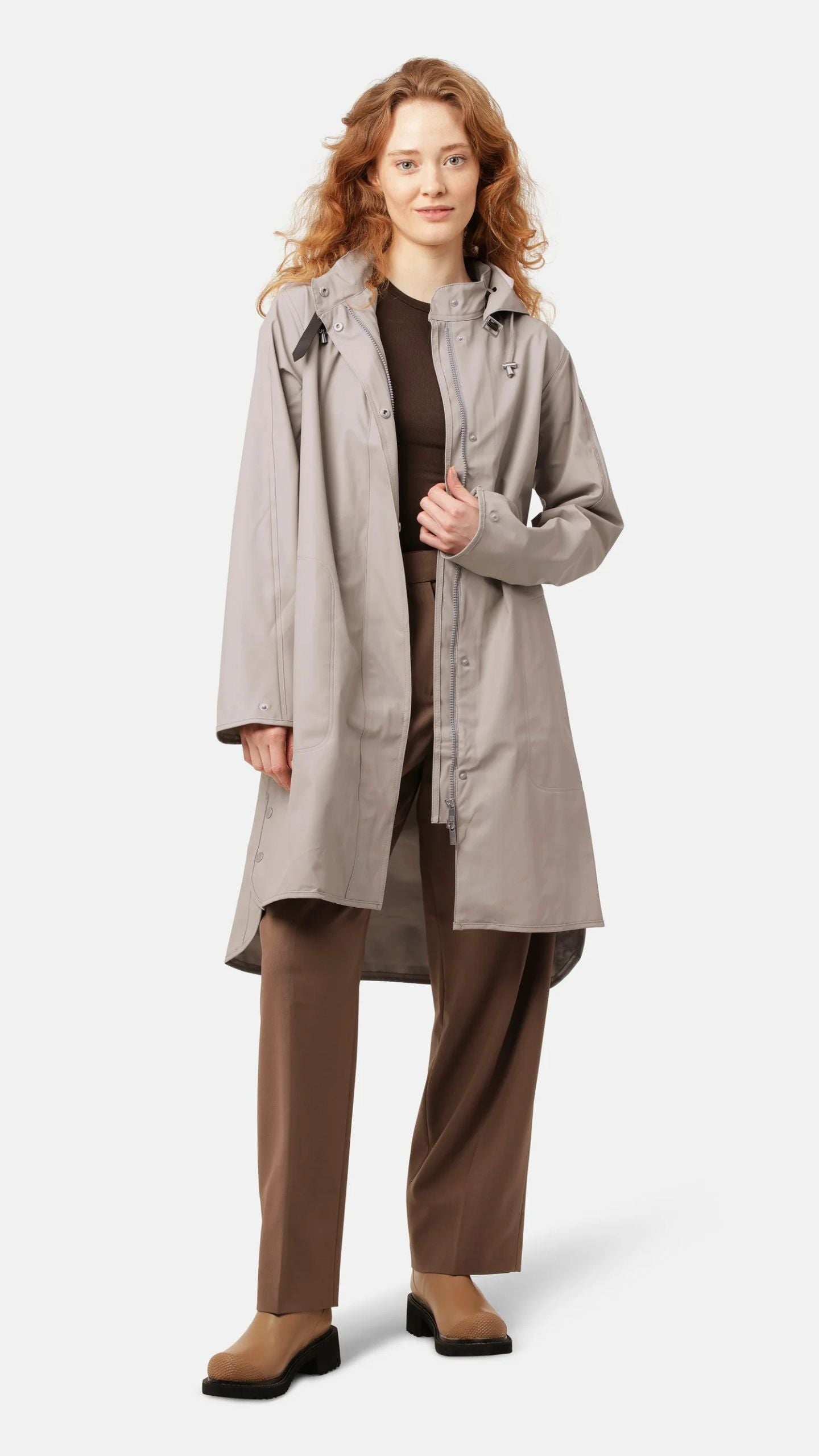 Adobe Light Detachable Hood Coat