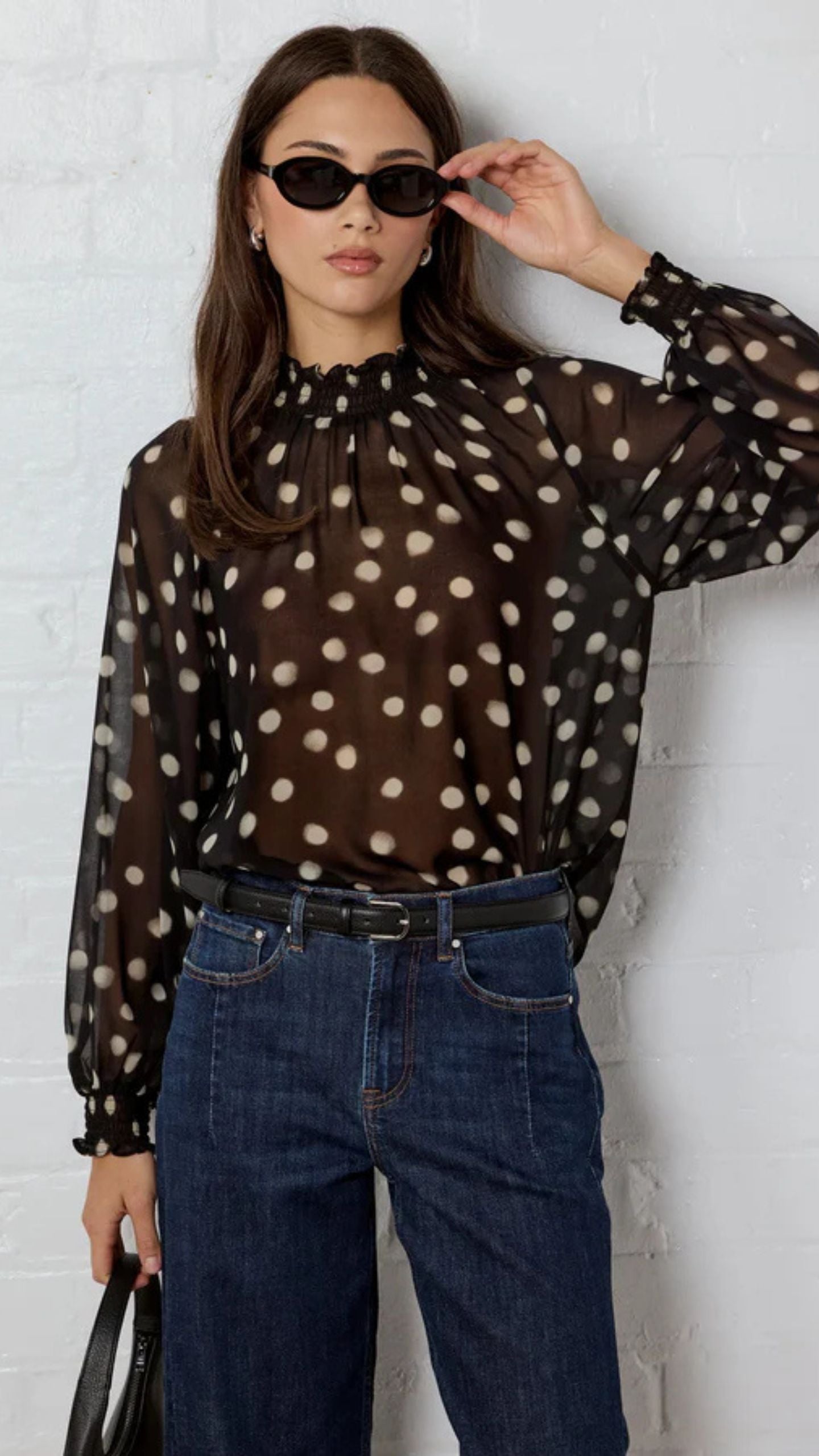 Emphatic Georgette High Neck Top