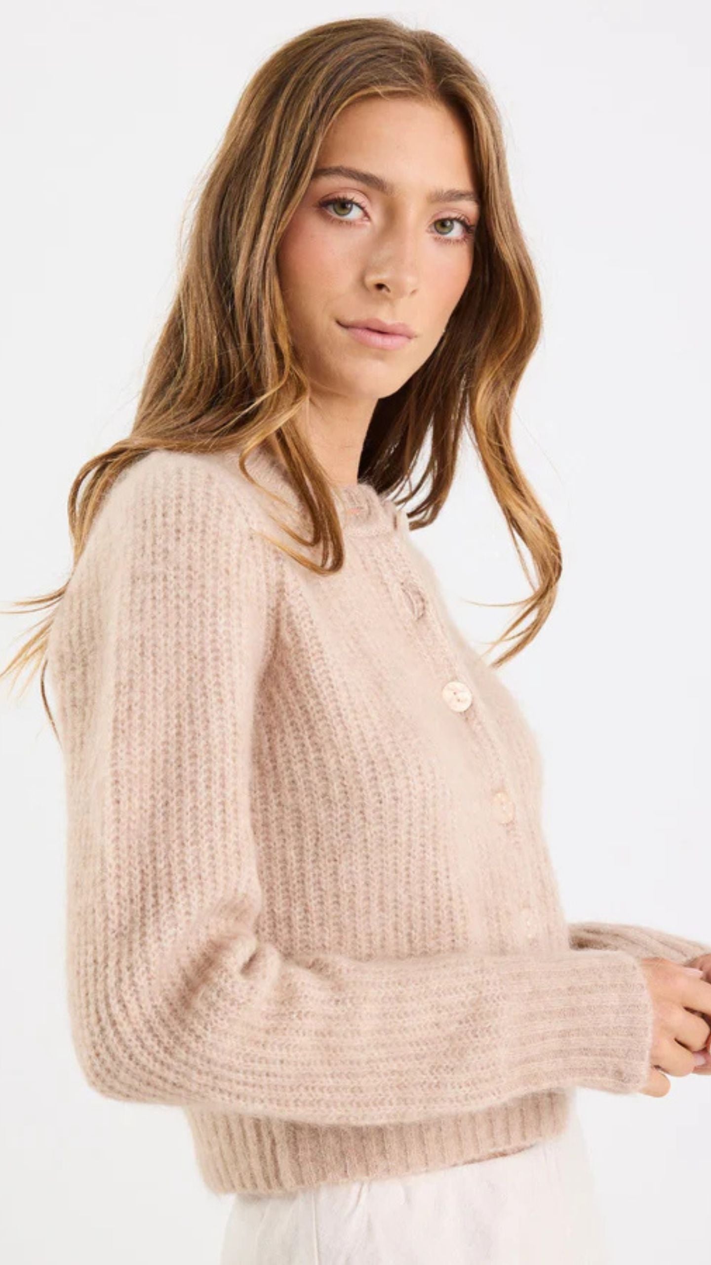 Highlight Crewneck Cardigan