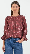 Candid Crew Neck Mid Sleeve Top