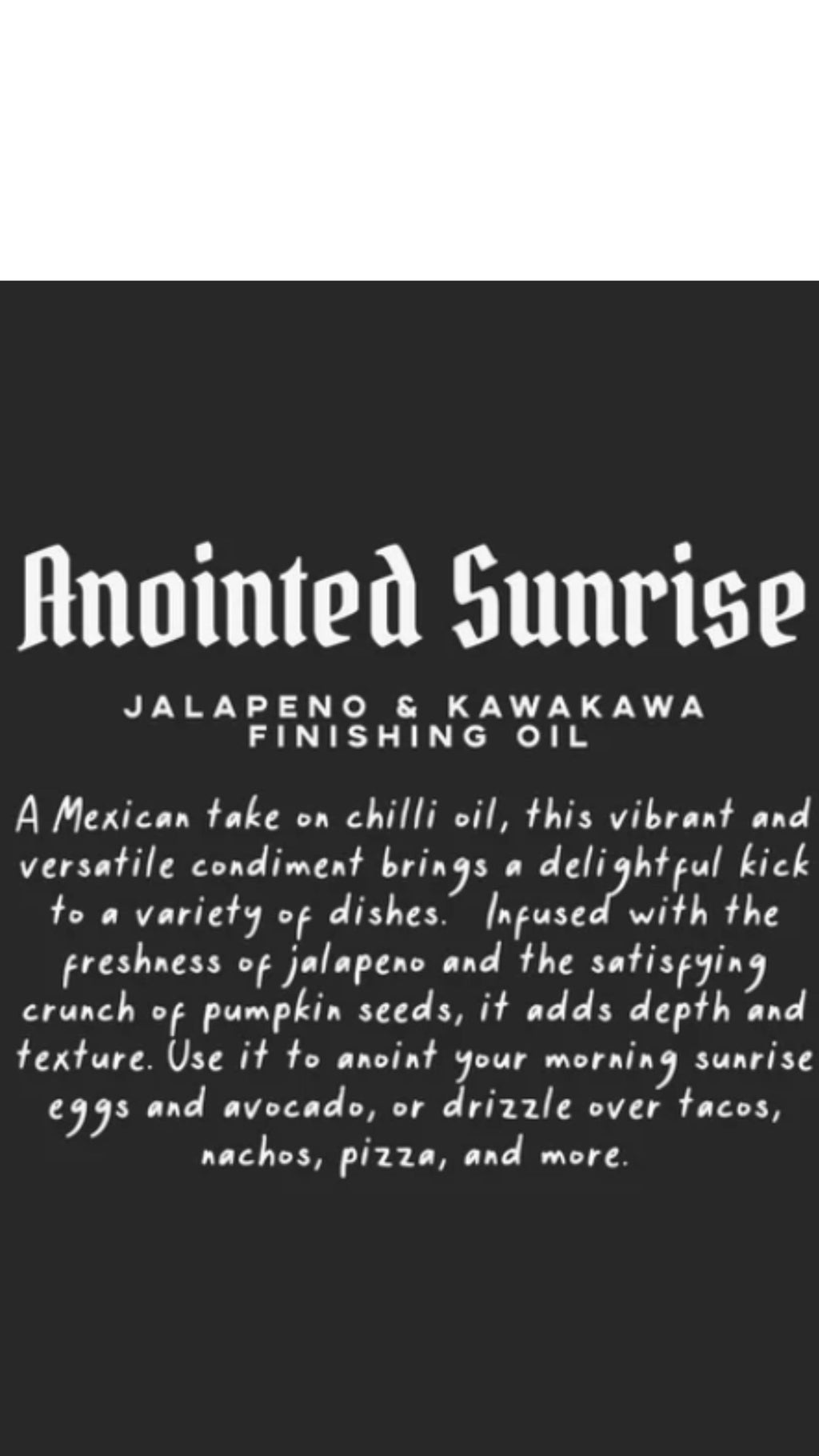 Anointed Sunrise