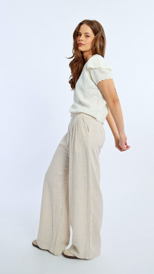 Tailored Wide Leg Pant