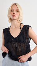 V Neck Knit Vest