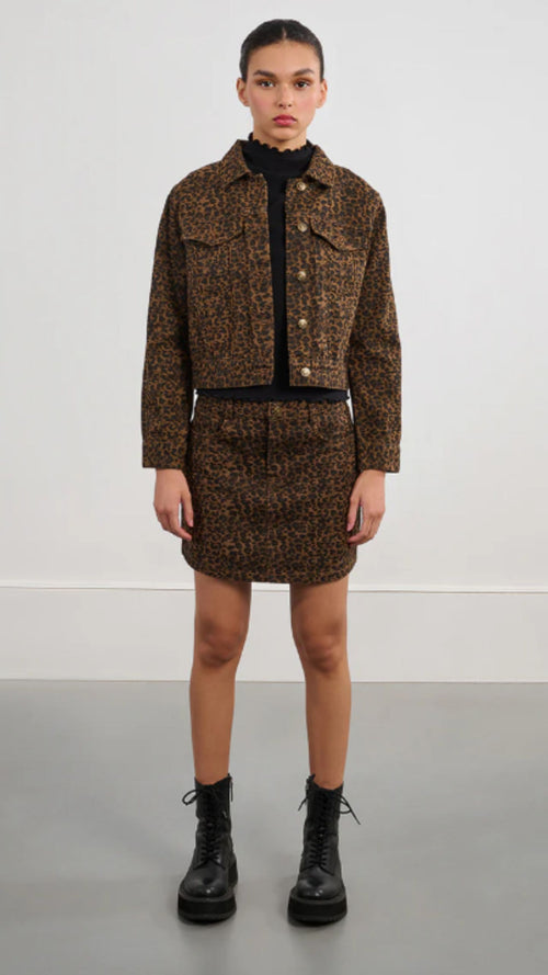 Brown Leopard Print Jacket