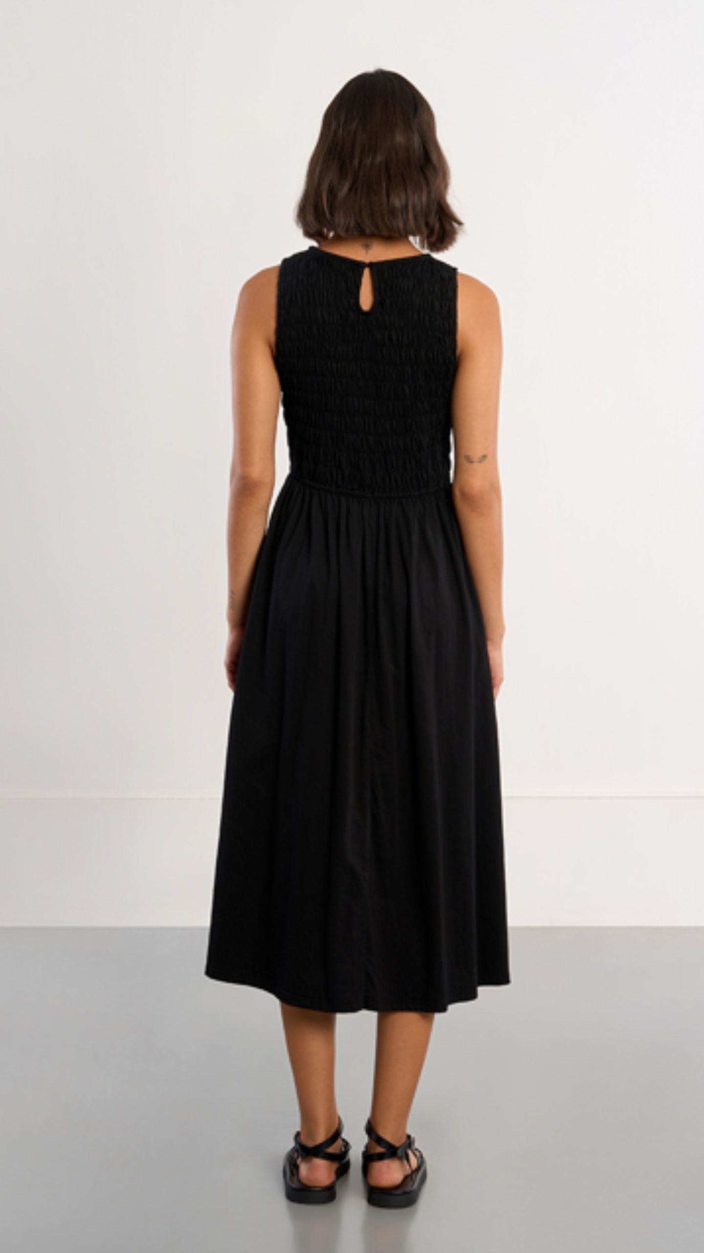 Shirred Bodice Dress
