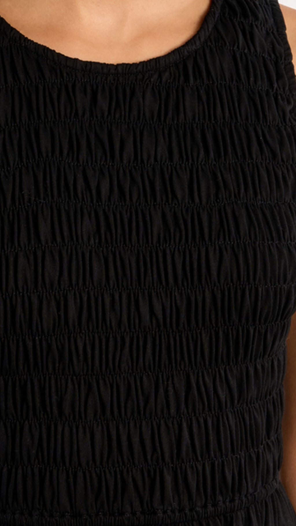 Shirred Bodice Dress