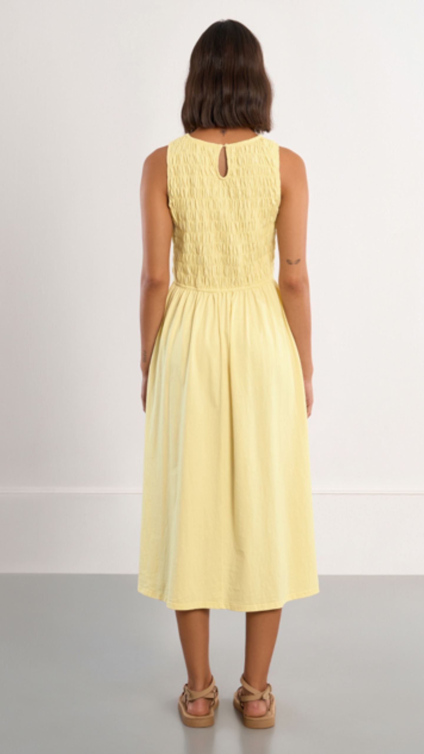 Shirred Bodice Dress