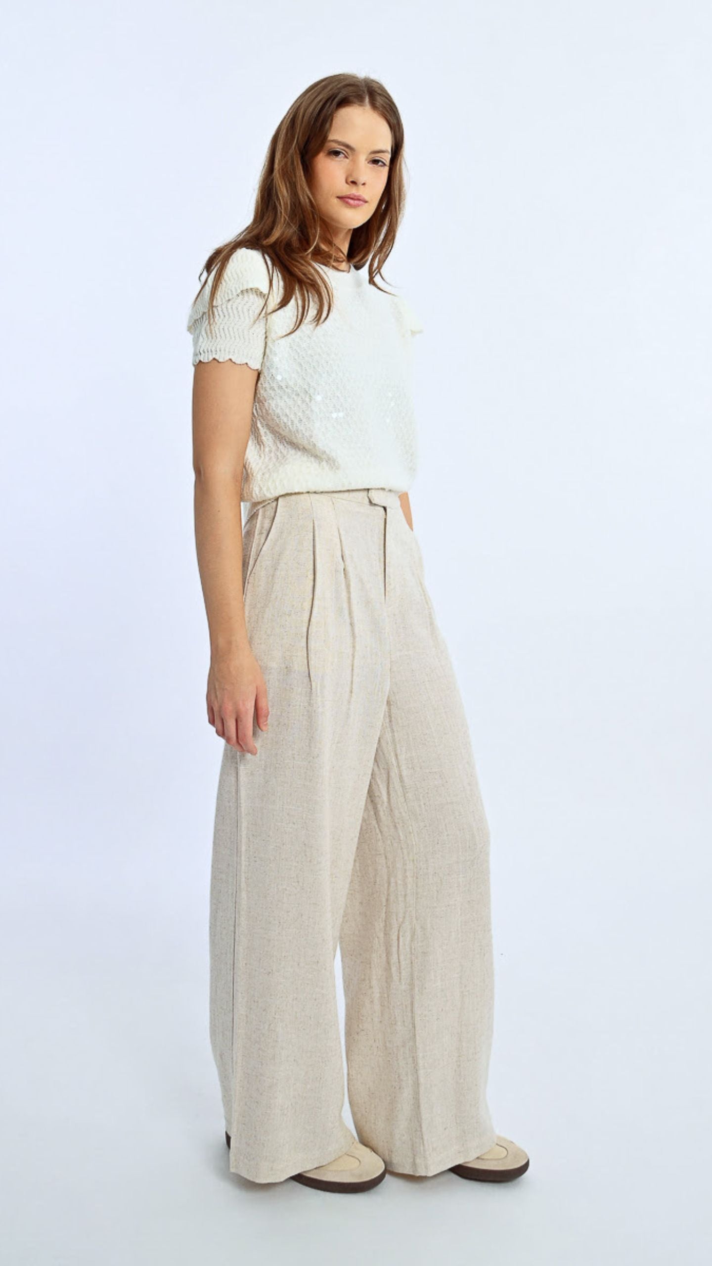 Tailored Wide Leg Pant