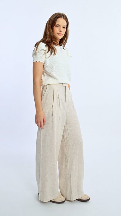 Tailored Wide Leg Pant
