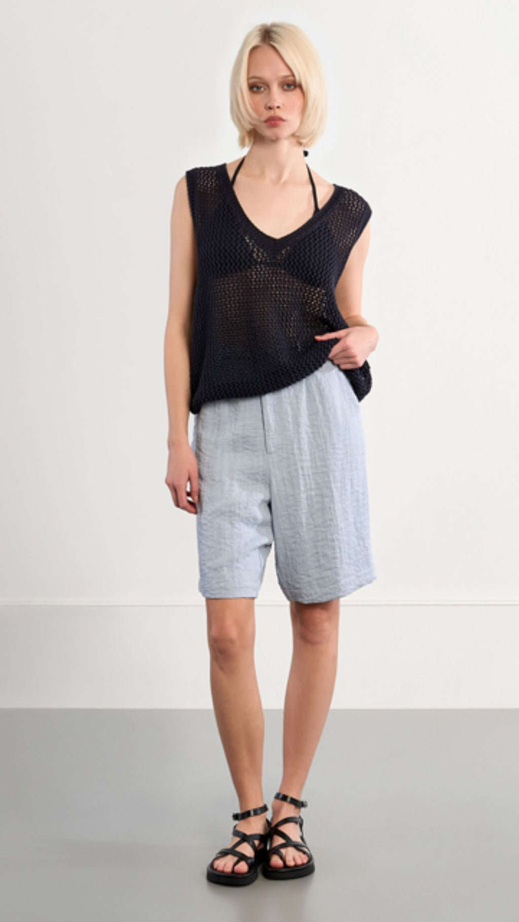 V Neck Knit Vest