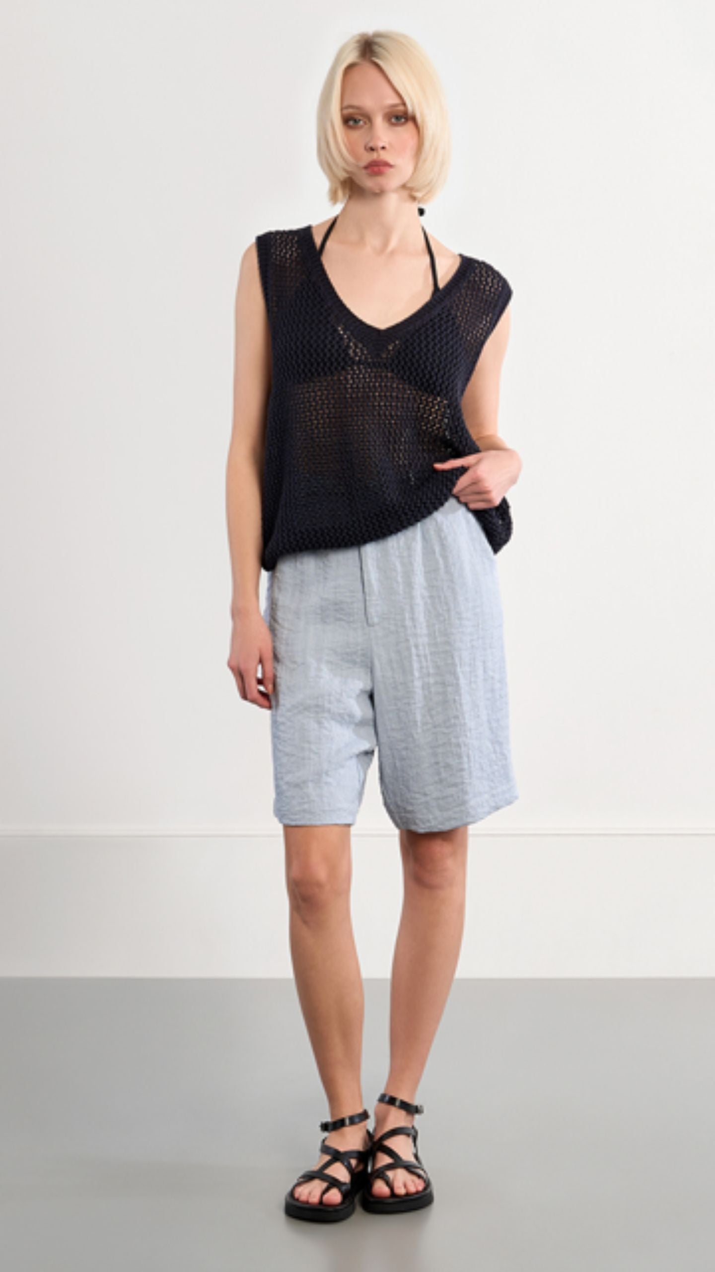 V Neck Knit Vest