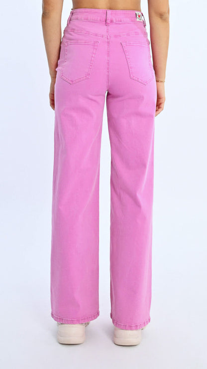 Mauve Wide Leg Jean